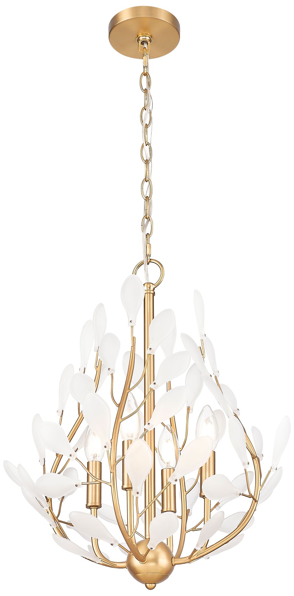 Image 5 Claudine by Z-Lite 18 inch Modern Gold 4 Light Chandelier more views