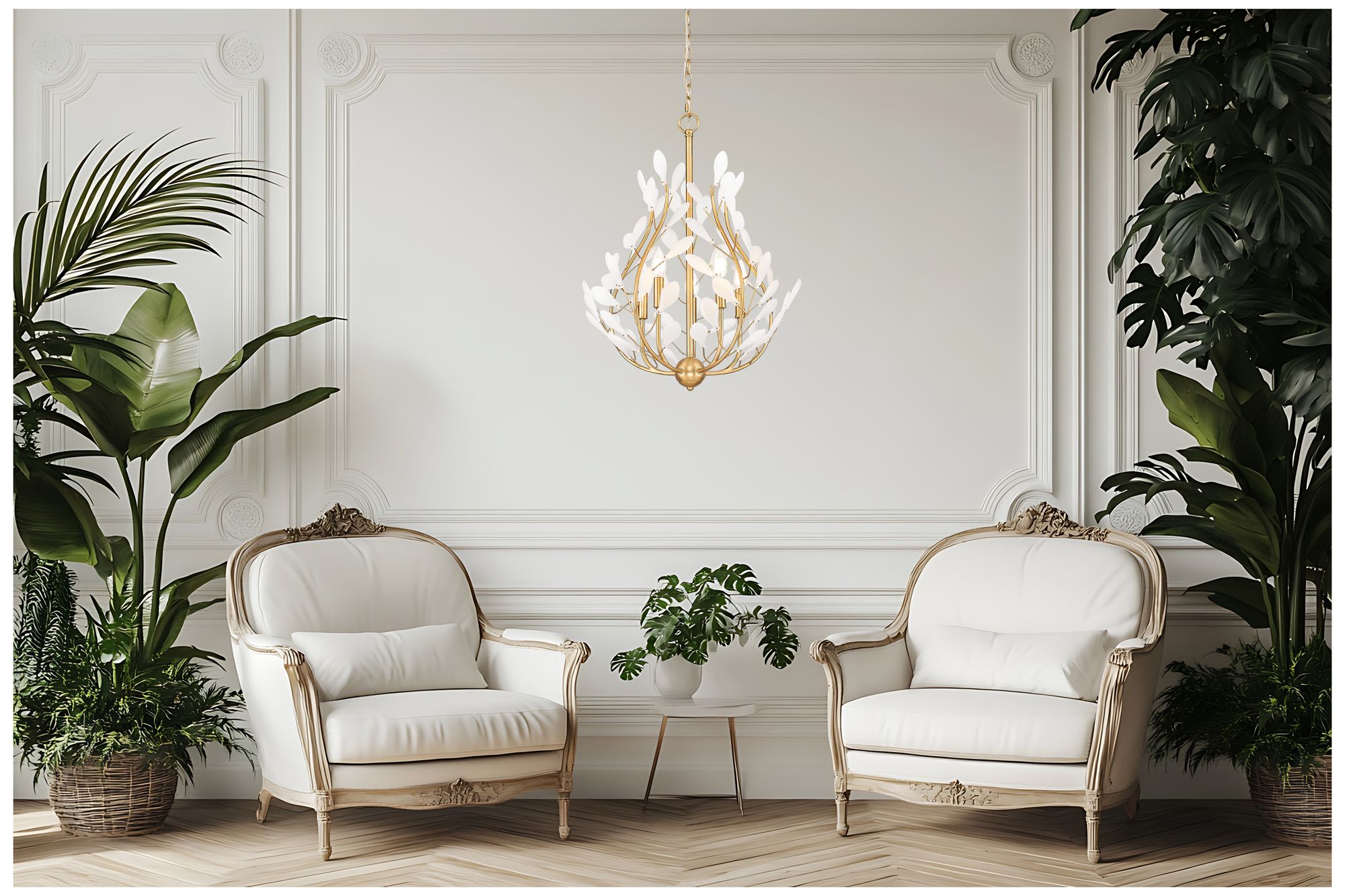 Image 3 Claudine by Z-Lite 24 inch Modern Gold 5 Light Chandelier more views