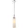 Claverack 5" Wide Polished Nickel Stem Hung Pendant With Matte White S