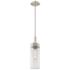 Claverack 5" Wide Satin Nickel Stem Hung Pendant With Clear Glass Shad