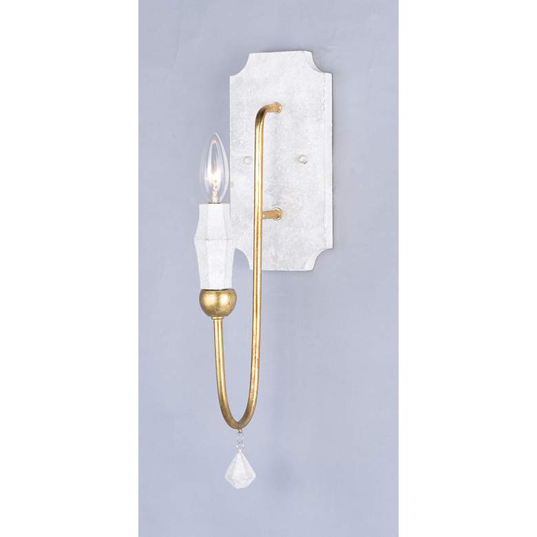 Image 2 Claymore 1-Light 4.75" Wide Claystone/Gold Leaf Wall Sconce more views