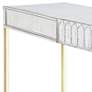Claypool 56 3/4"W Antique White Gold Lift Top Writing Desk in scene