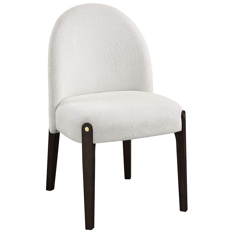 Image 1 Clayten Side Chair (Set-2) Beige Chenille & & Espresso