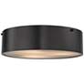 Clayton 16" Wide Oil Rubbed Bronze 3-Light Ceiling Light