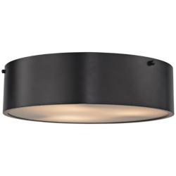 Clayton 16&quot; Wide Oil Rubbed Bronze 3-Light Ceiling Light