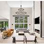 6_Clayton 60" Wide Brass Black 45-Light 3-Tier Chandelier more views