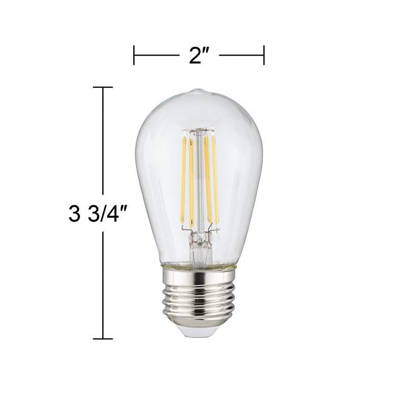 Image 3 Clear 4 Watt ST14 Dimmable LED Outdoor Party Light Bulb by Tesler more views