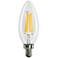 Clear 4W 2700K E12 Candelabra Base Filament LED Light Bulb