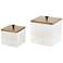 Clear Acrylic Plastic Decorative Box, Set of 2 7",5"H
