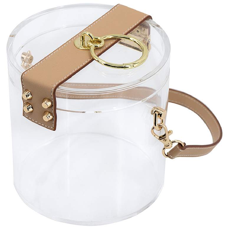 Image 1 Clear & Tan Decorative Box