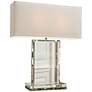 Clear Crystal Base Rectangular Table Lamp by Global Views