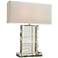 Clear Crystal Base Rectangular Table Lamp by Global Views