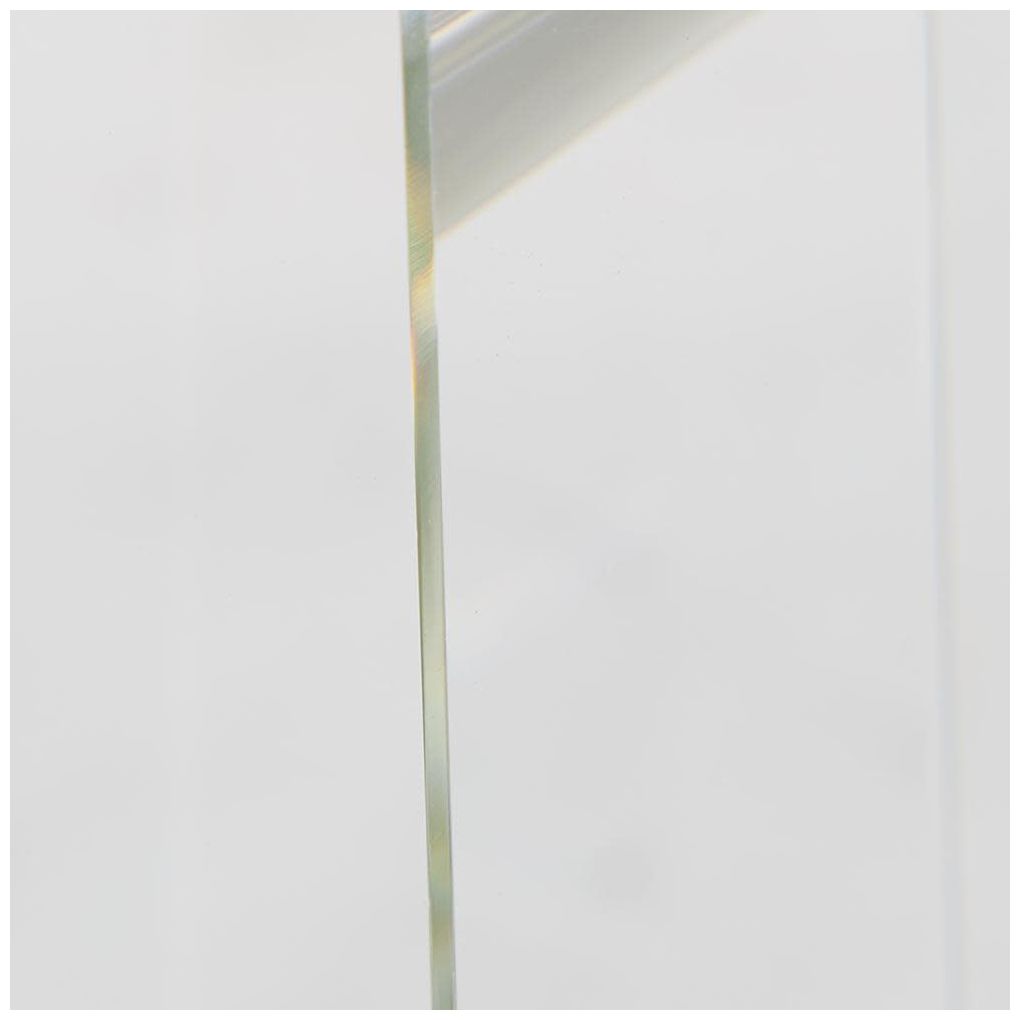 Clear Crystal Contemporary Bookends, S/2 2"W, 6"H