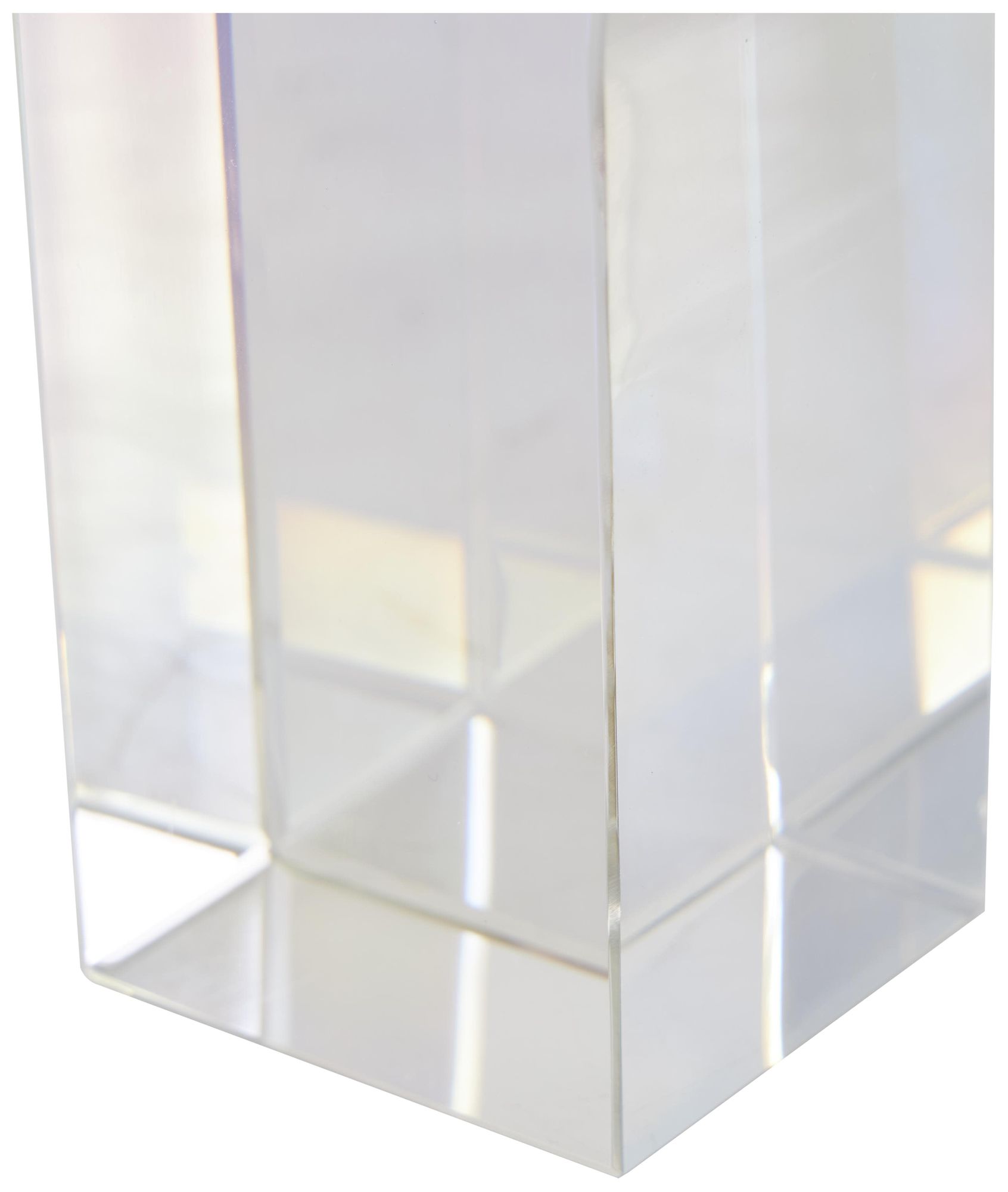Image 3 Clear Crystal Contemporary Bookends, S/2 3"W, 6"H more views