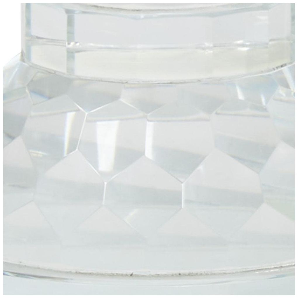 Clear Crystal Contemporary Bookends, S/2 4"W, 10"H