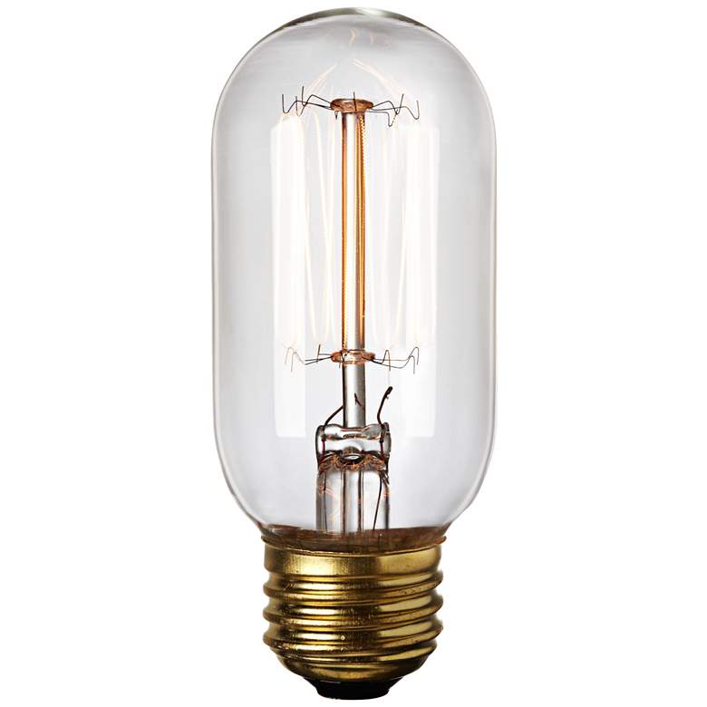 Image 3 Clear Edison Style 60 Watt Standard T14 Light Bulb 6-Pack more views