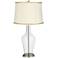 Clear Fillable Anya Table Lamp with President’s Braid Trim