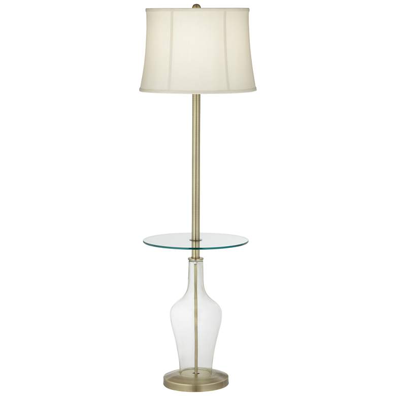 Image 1 Clear Fillable Anya Tray Table Floor Lamp