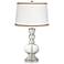 Clear Fillable Apothecary Table Lamp with Twist Scroll Trim