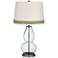 Clear Fillable Double Gourd Table Lamp with Scallop Lace Trim