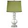 Clear Fillable - Satin Olive Green Shade Apothecary Lamp