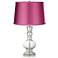 Clear Fillable - Satin Pink Shade Apothecary Table Lamp