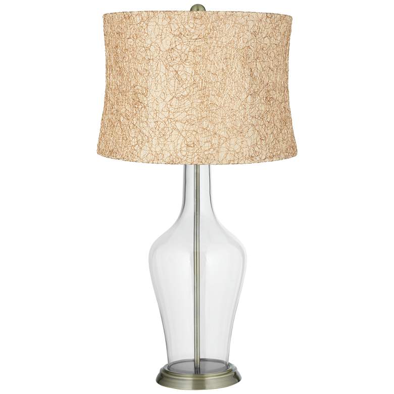 Image 1 Clear Fillable String Lace Shade Anya Table Lamp