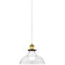 Clear Glass 8 1/2" Wide Dome Pendant Light