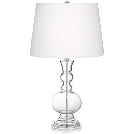Image2 of Clear Glass Apothecary Table Lamp with Dimmer