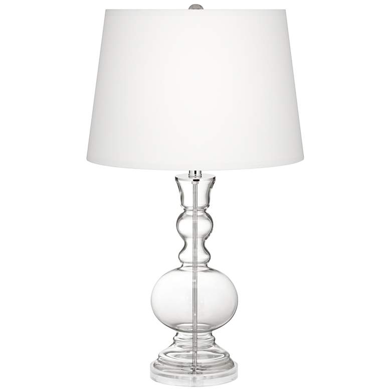 Image 2 Clear Glass Apothecary Table Lamp with Dimmer
