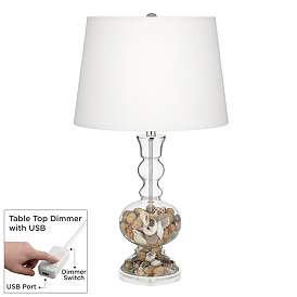 Image1 of Clear Glass Apothecary Table Lamp with Dimmer