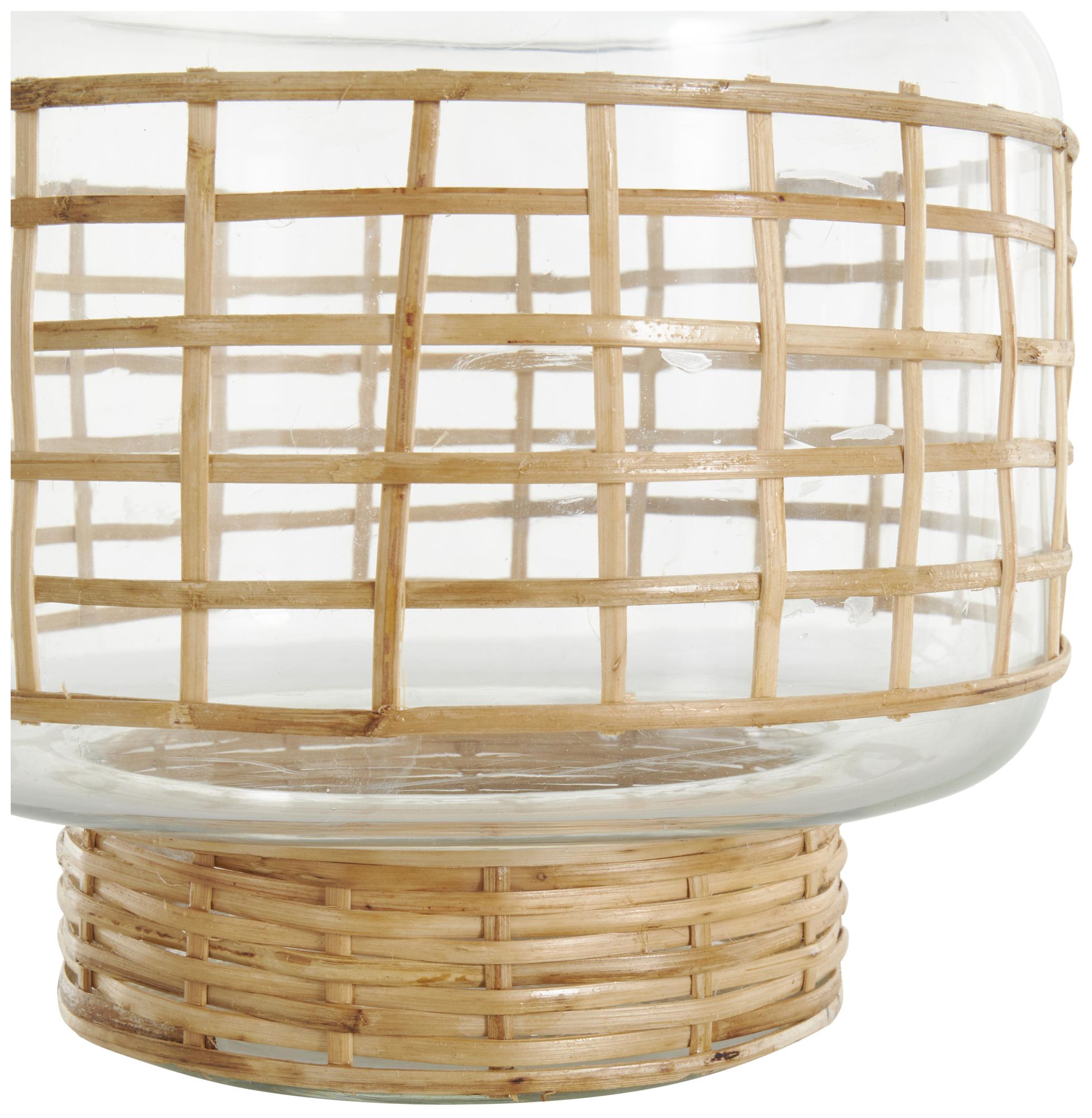 Image 4 Clear Glass Bohemian Vase, S/2 12", 9"H more views