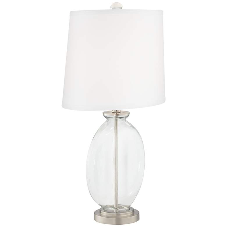Image 3 Clear Glass Carrie Table Lamp Set of 2 with Dimmers more views