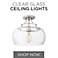 Clear Glass Close to Ceiling Lights