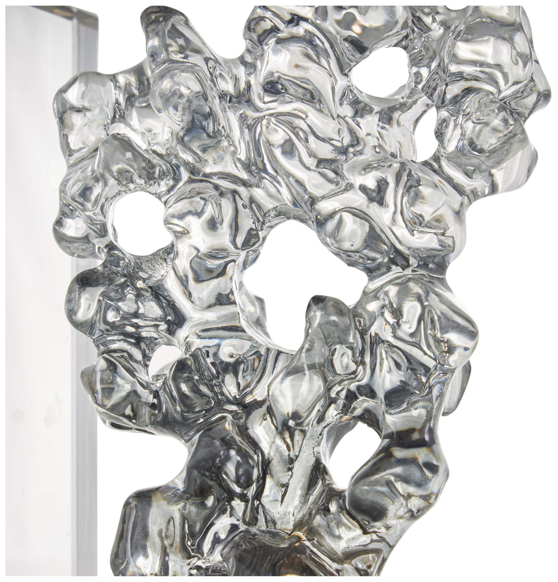 Image 3 Clear Glass Contemporary Bookends, S/2 5"W, 6"H more views