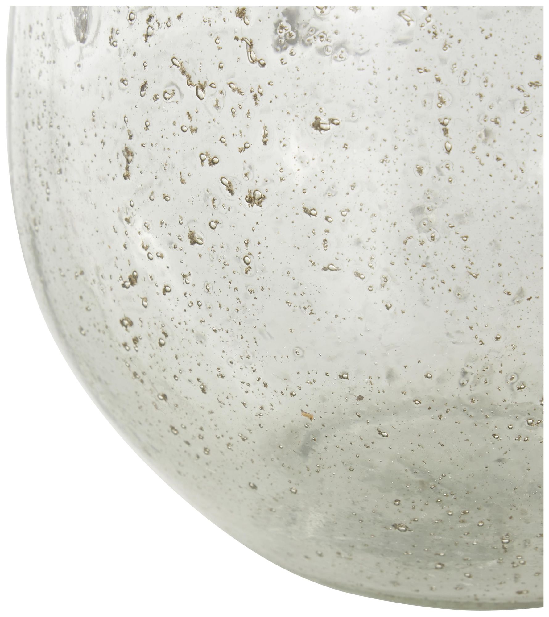 Image 4 Clear Glass Contemporary Vase, 7" x 7" x 12" more views