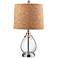 Clear Glass Cork Table Lamp