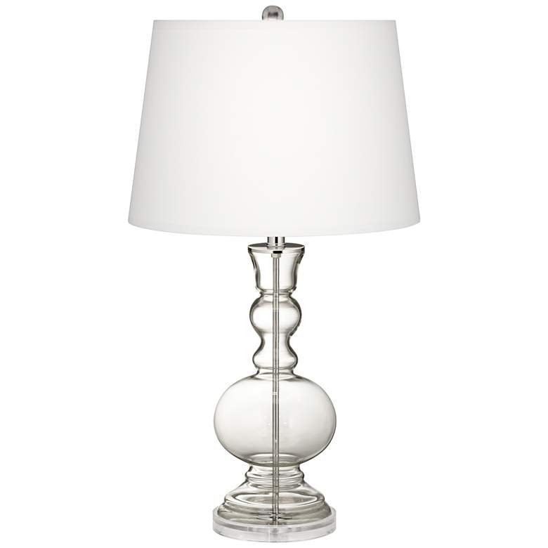 Image 1 Clear Glass Fillable Apothecary Table Lamp