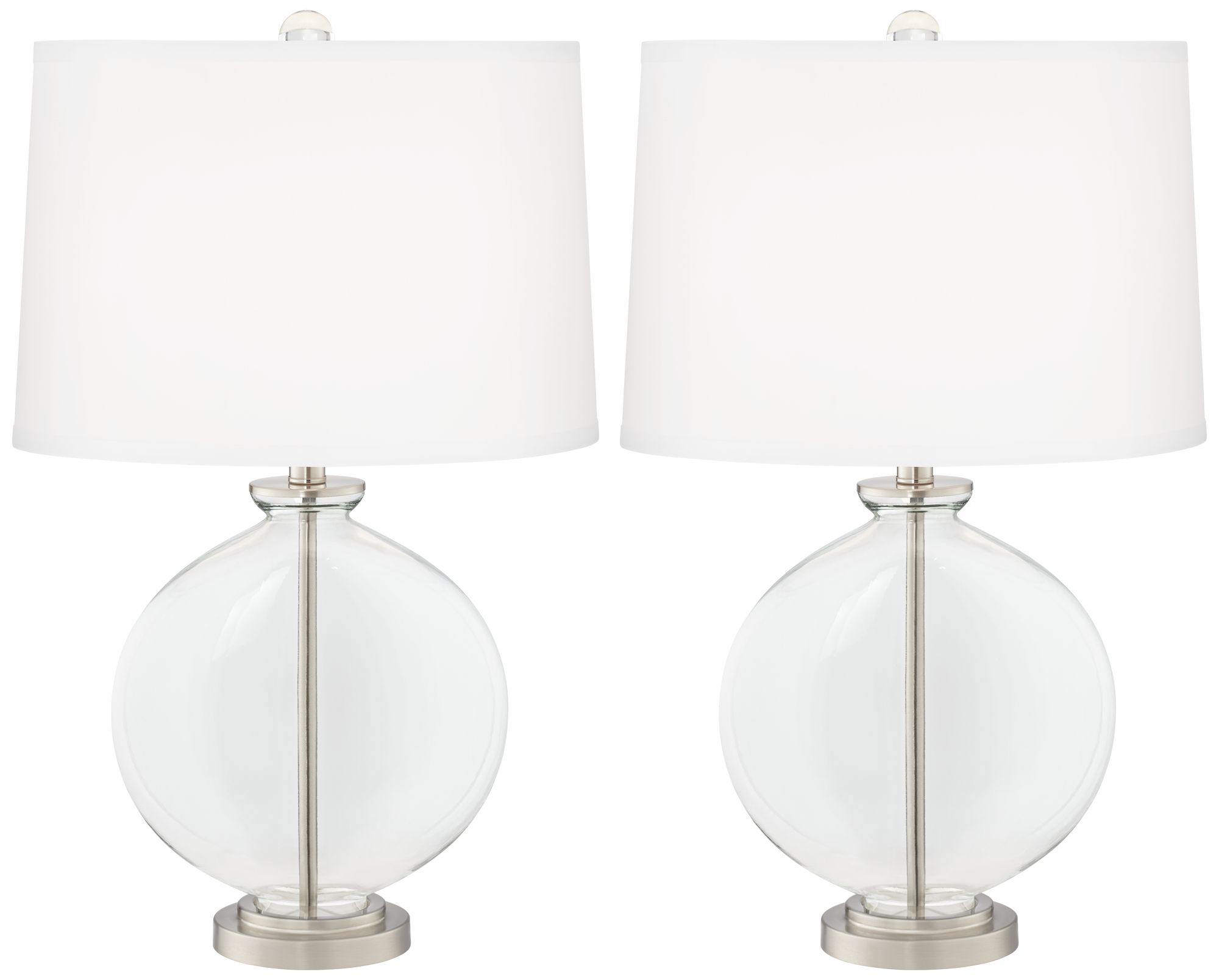 clear round table lamp