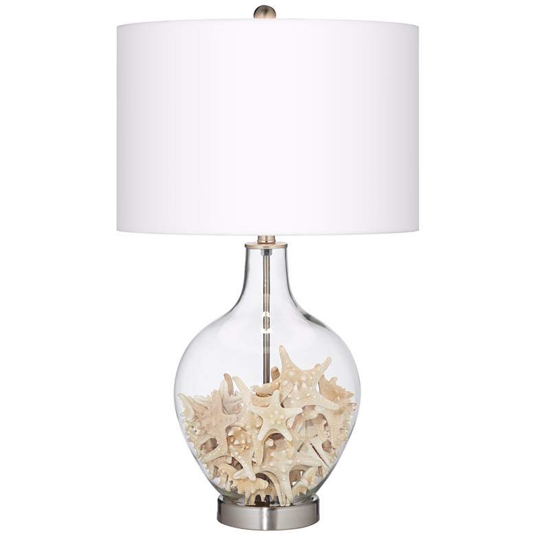 Clear Glass Fillable Ovo Table Lamp more views