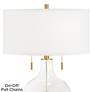 Clear Glass Fillable Toby Brass Accents Table Lamp