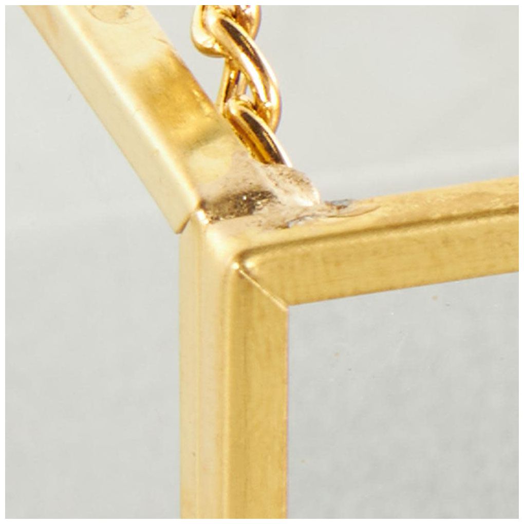 Clear Glass Glam Jewelry Box, 7" x 4" x 3"