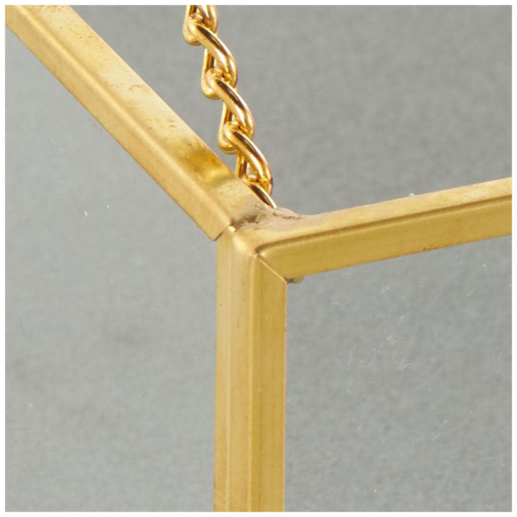 Image 5 Clear Glass Glam Jewelry Box, 9" x 6" x 3" more views