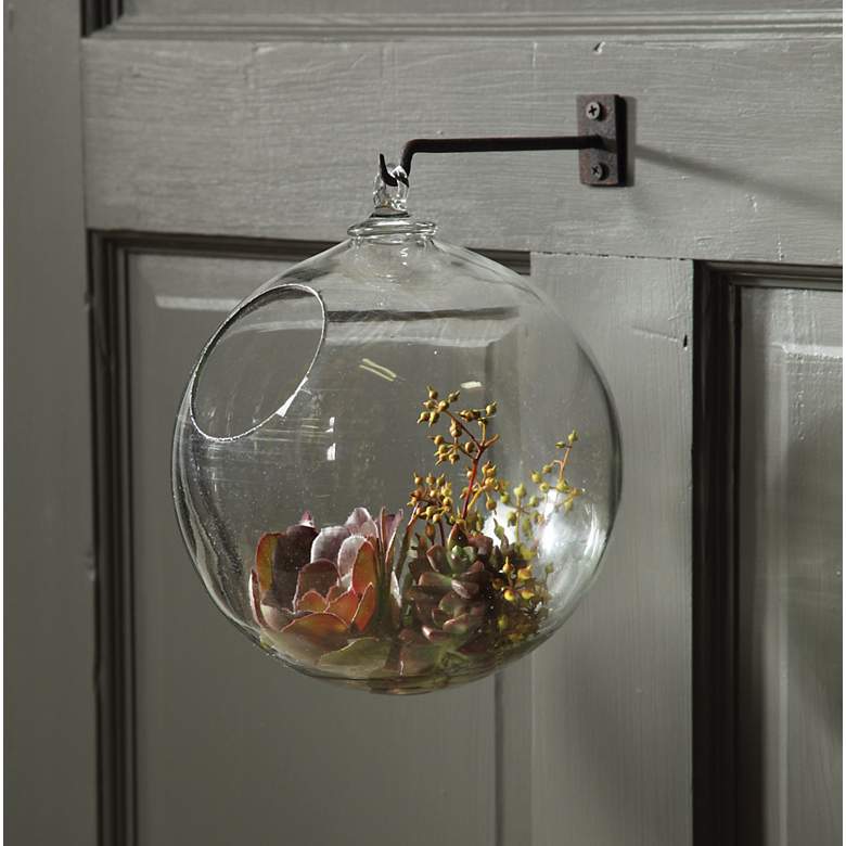 Image 1 Clear Glass Hanging Bubble with Hook