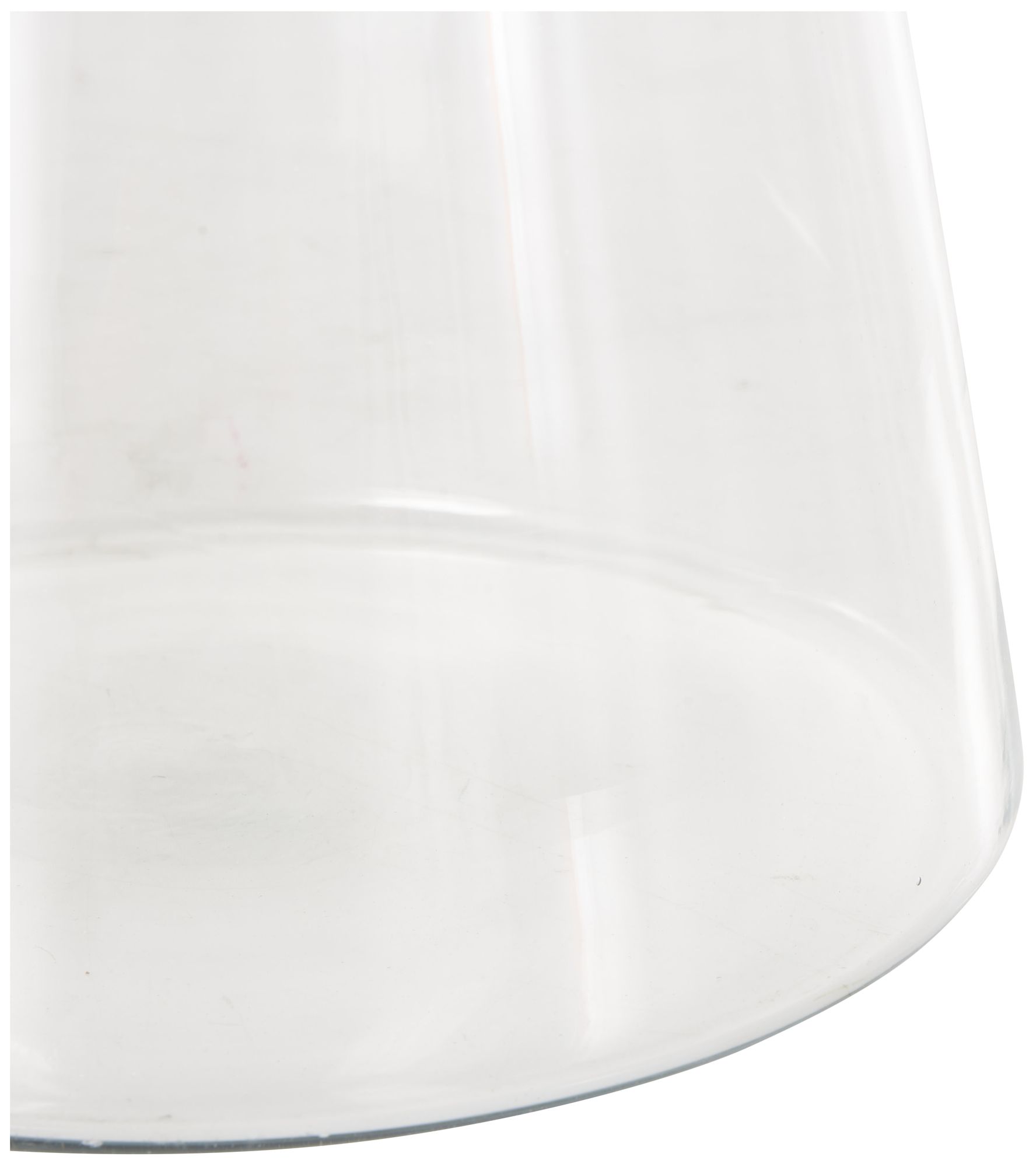 Image 3 Clear Glass Modern Vase, 10" x 10" x 13" more views