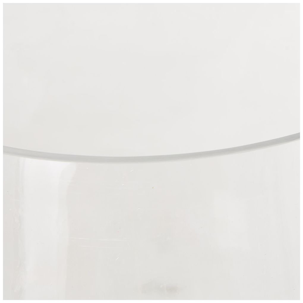 Clear Glass Modern Vase, 10" x 10" x 13"