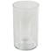 Clear Glass Modern Vase, 6" x 6" x 12"