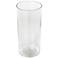 Clear Glass Modern Vase, 6" x 6" x 15"
