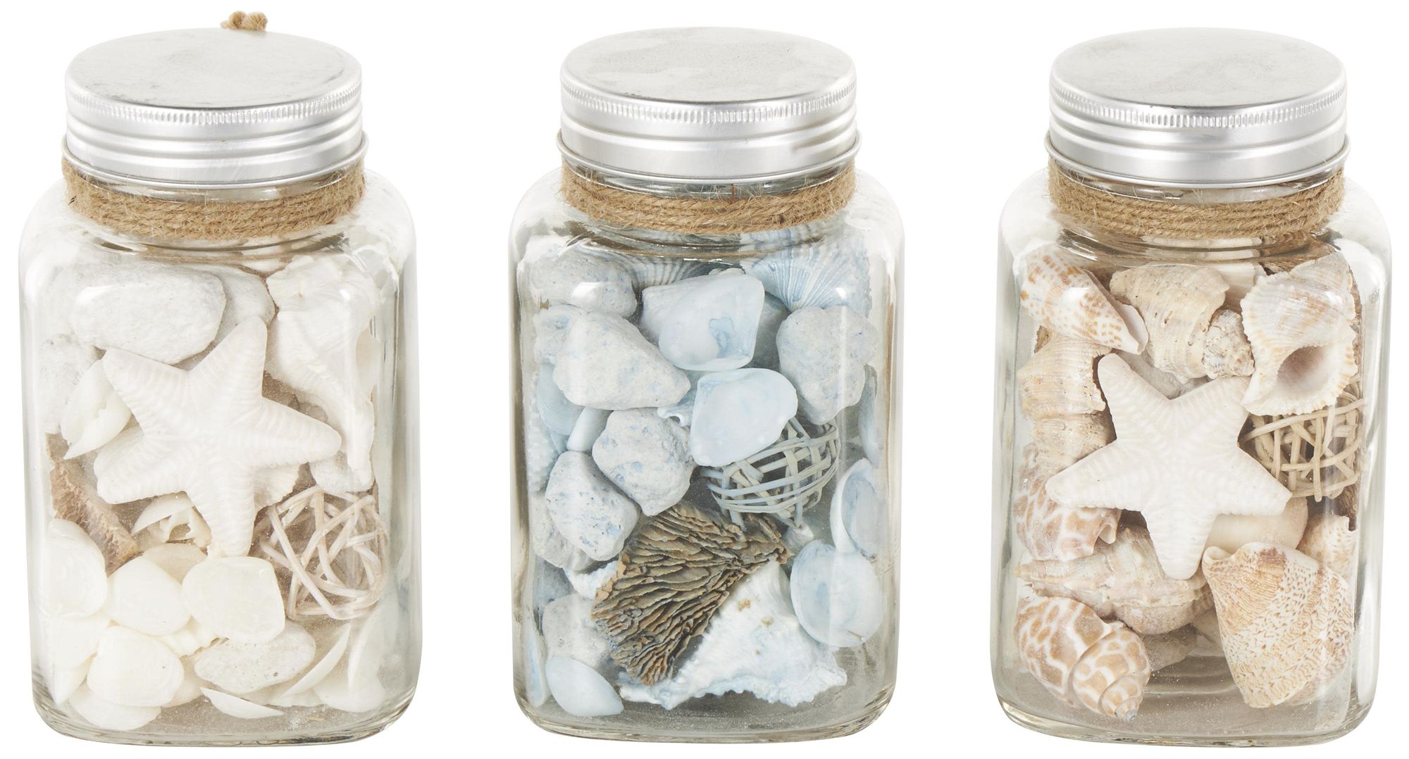 Image 2 Clear Glass Nautical Orbs & Vase Filler, S/3 3"W, 6"H