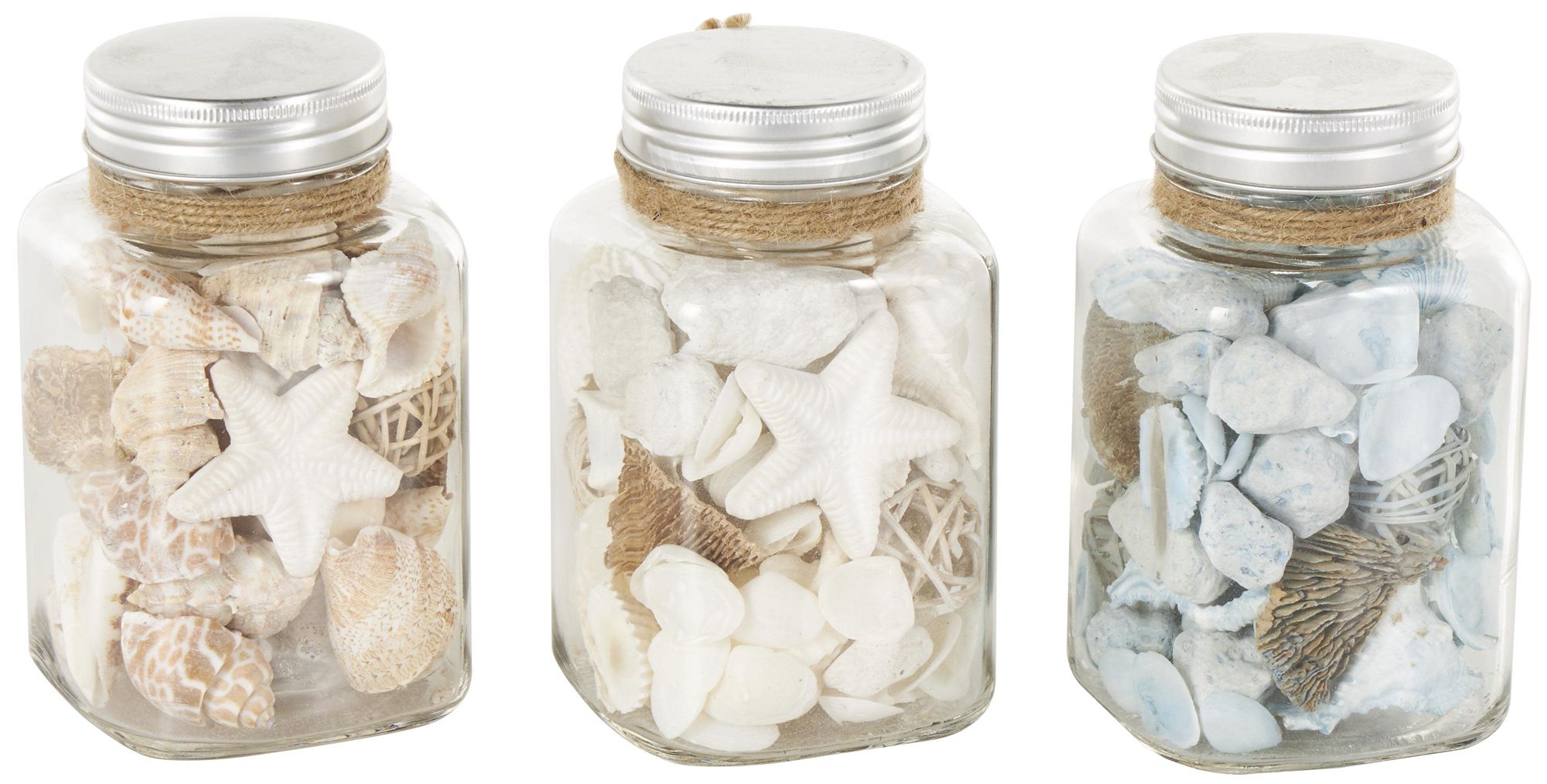 Image 6 Clear Glass Nautical Orbs & Vase Filler, S/3 3"W, 6"H more views